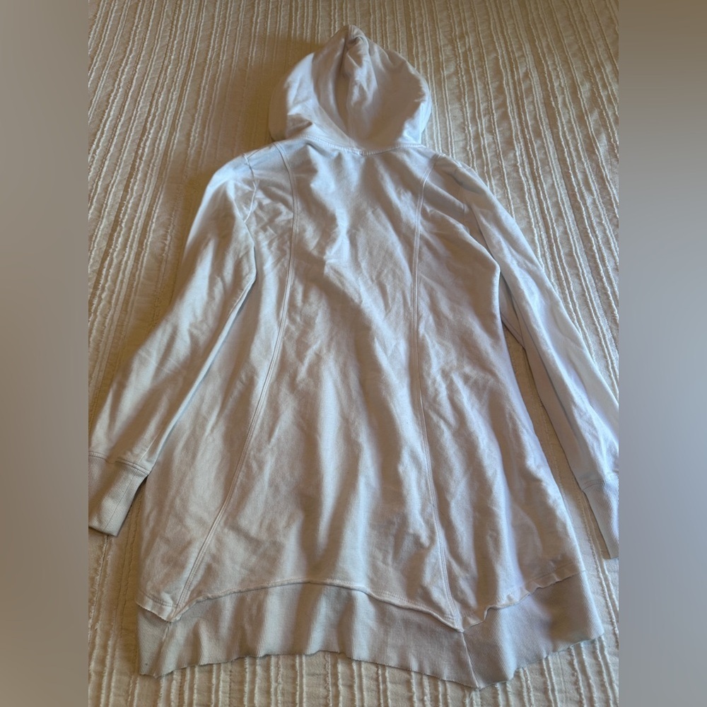 Cable & Gauge Hooded Tunic Cardigan Medium Soft Girl Lounge Coastal Grandmacore - Picture 3 of 8